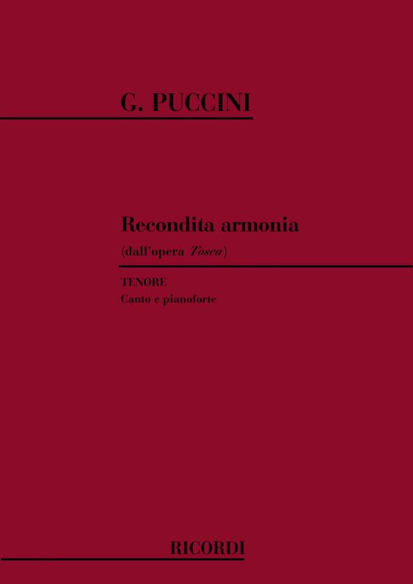 Tosca: Recondita Armonia - pro zpěv a klavír